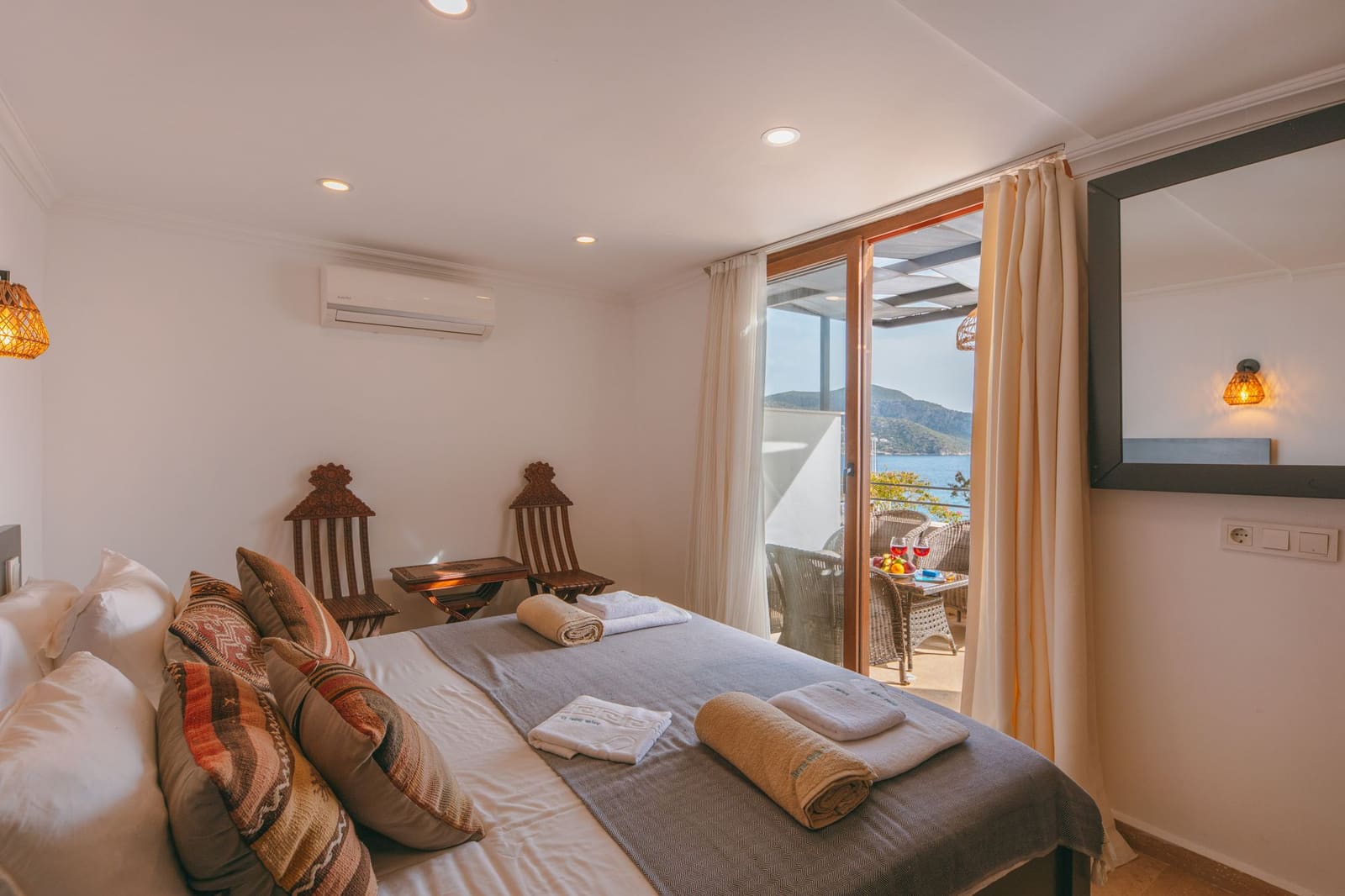 Living room ready with sea views